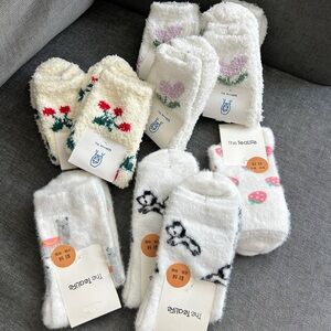 New Three Pairs - Fluffy Winter Warm Socks for Home, Thick Socks for Women